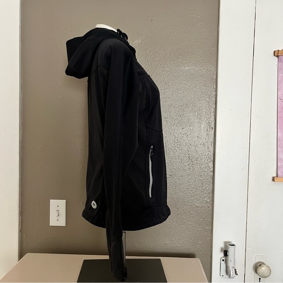 Marmot Women’s Gore Windstopper Softshell Jacket Black Size M Hooded - Picture 5 of 17